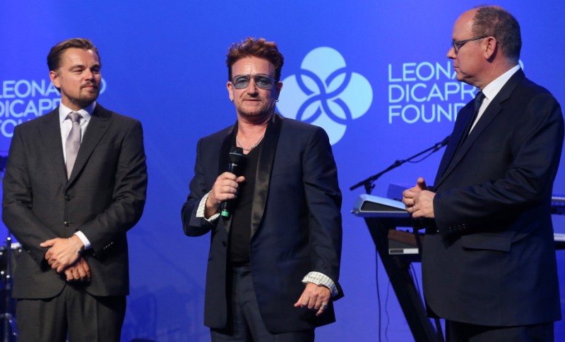 Leonardo DiCaprio i Bono